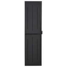 vidaXL Gartenschrank Schwarz 65x45x172 cm PP-Rattan - Schwarz - Übersicht 1