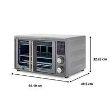horno electrico digital OSTER extra grande  con freidora de aire de 42 litros de capacidad , 9 MANERAS DE COCINAR: Freír al aire, asar, hornear, tostar y convección - Tipo de Enchufe A USA (110-127V) - Ver 2