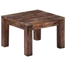 vidaXL Table basse 50x50x35 cm Bois de manguier massif - Tabac - Voir 10