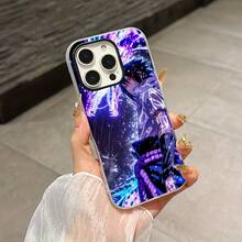 Entrega Local Funda de Teléfono Móvil Dos en Uno de Anime de Alta Calidad para iPhone 17 16 15 14 13 12 11 XS X 7 Pro Plus Pro Max Funda Protectora para la Serie Apple, Accesorio Móvil, Diseño de Anime, Funda Estilosa, Funda Duradera, Impresión UV, Fans de Anime, Entusiastas de la Tecnología - Blanco - Ver 2
