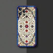 1PC Phone Case ,  Floral Pattern With Vibrant Colors , Stylish Phone Case, Phone Decoration, All-around Lens Protection, Creative Small Gift, Funny Gift for Boys and Girls - ブラック - チェックする 3