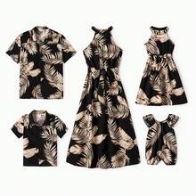 Matching Bohemia Family Look Girl Sleeveless Floral Suit - màu đen - Xem 5
