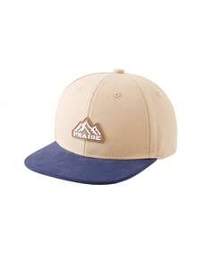 1pc Kids English Letter Decor Colorblock Casual Sun Protection Flat Brim Baseball Cap, Spring/Summer - Flat Brim - View 13