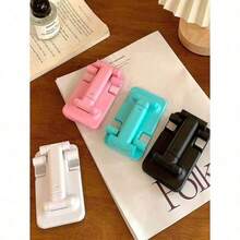 1Pc Foldable Desktop Mobile Phone Holder, Suitable For Watching Tv Series, Studying And Working, Easy To Carry, 4 Colors Available, Suitable For Birthday Gifts,School Stuff. - 隨機顏色-1件 - 查看 11