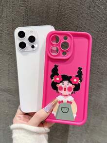 Ốp lưng TPU chống sốc, họa tiết bé gái hoạt hình dễ thương, bảo vệ toàn diện, tương thích với iPhone 7P/8Plus/16/16PLUS/16PRO/16PROMAX/XR/XSMAX/11/11Pro/11ProMax/12/12Pro/12ProMax/13/13Pro/13ProMax/14/14Pro/14Plus/14ProMax/15/15Pro/15Plus/15ProMax, ốp lưng điện thoại thời trang mới. - Nhiều màu - Xem 4