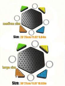 133pcs Triangular Chess Board Game - Multi-Player Mind Challenge - Family Gathering & Social Event Activity - Interactive Thinking Exercise - Enhance Analytical Ability - Free Shipping - Birthday Decor, Christmas Gift, Valentine's Day, Ramadan, Interactive Game, Thanksgiving Product - Claim My Daily Gift, Compact Design, High-Quality Components - Multicolor - View 10