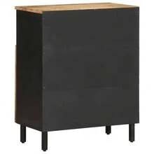 vidaXL Buffet 60x33,5x75 cm bois de manguier brut massif - Braun - Übersicht 5