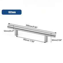 1pc Cabinet Pulls Handles Stainless Steel Cabinet Hardware For Kitchen And Bathroom Cabinets, Overall Drawer Pull ﻿ - Silver - View 12