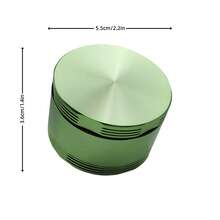 3 Layer Aluminum Herb Grinder With Hidden Pollen Catcher - 50/55/62mm, 8 Color Options - Multicolor - View 25