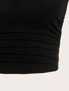 豹纹星形图案短袖T恤，女童款 - 休闲百搭，适合上学、度假和购物，春夏风格 - 黑色 - 查看 9