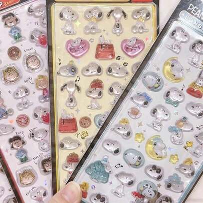 1 pieza Lindo adhesivo 3D de gato de dibujos animados - Reutilizable e impermeable para decorar con calcomanías | Adecuado para portátil, botella de agua, cuaderno, coche, equipaje, embalaje de regalos, decoración de fiestas, útiles escolares, Año Nuevo, San Valentín, regalos de Pascua!