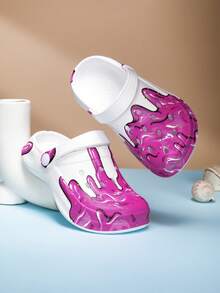 Kids Printed Breathable Sandals, New Summer Minimalist Children Shoes, Lightweight Casual Shoes For Boys And Girls - Red - View 5