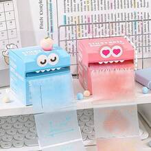 High-Value Pearl Glitter Sticky Notes, 105 Sheets Pull-Out Transparent Self-Stick, School Office Supplies, Ballpoint Pen Compatible - Multicolor - View 4