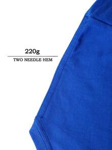 DOMO-KUN Patterned T-Shirt   (220g Cotton T-Shirt) Printed T-Shirt, Graphic Tee, Unisex T-Shirt, Casual And Comfortable, Men's Cotton T-Shirt. Interesting Pattern T-Shirts, Street Life, Home Leisure, Friends Gathering,Graphic Tees Men - Màu xanh lam - Xem 4