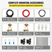 Relés - Kit 100A12V, 140A110A 6 metros, 110A, 1 metro, 2 metros - Ver 3