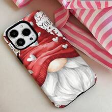 Feliz Día de San Valentín Funda Protectora de Doble Capa con Corazón Rosa, Corazón de Amor, Espíritu Terrestre, Duradera y a Prueba de Golpes, Adecuada para iPhone 17 16e 16 15 14 13 12 11 8 7 X XS XR Plus Pro Max Mini SE2 SE3, Regalo de Cumpleaños Navidad, Funda Protectora a Prueba de Golpes, Regalo de Vacaciones, Tema de Amor, Diseño en Forma de Corazón, Protección de Doble Capa, Carcasa Duradera, Funda para iPhone, Compradores de Vacaciones, Compradores de Regalos - Colores mixtos - Ver 3