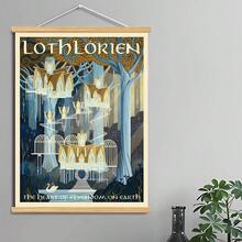 Meksular Middle Earth Landscape Wall Art Prints Canvas PaintingFantasy Posters, Wall Pictures, For Travel Gift, Canvas Art With Frames, For Office Home Decor Bedroom Living Room Wall Decor. - 洛絲蘿林 - 查看 3
