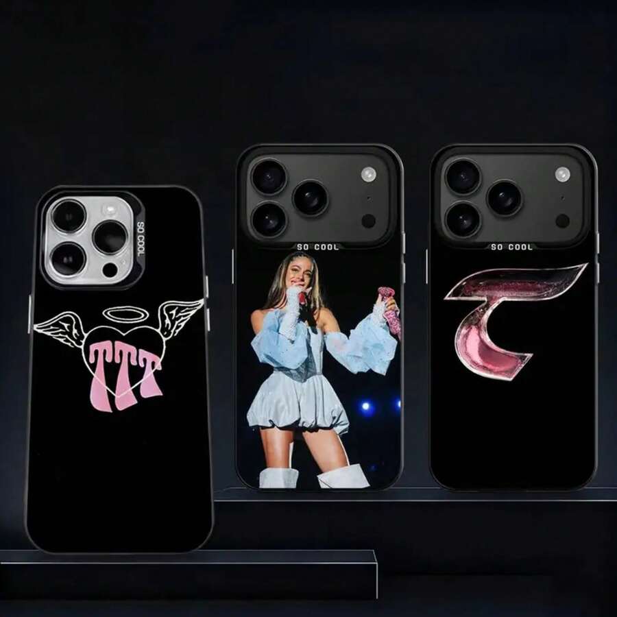 Funda de Teléfono T-Tini S-Stoessel Singer para 17,16,15,14,13,12,11,Pro,Max,Plus, IMD Negro Mate - Z6 - Ver 1