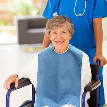 4pcs/Set Bestselling Large Adult Bibs, Towel Cloth Feeding Bibs For Elderly Care