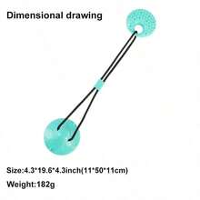 Pet Chew Resistant Suction Cup Toy, Dental Cleaning And Food Leakage Prevention Puzzle Toy - Multicolor - View 11