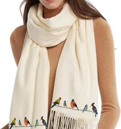 Silky Smooth Lightweight Shawl Cashmere Feel Scarf For All Seasons With Original Prints- Fashion Statement