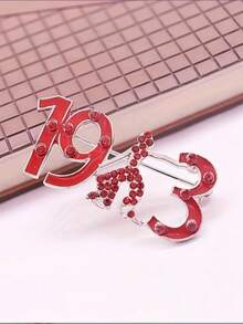 1 chiếc ghim cài áo hội nữ sinh năm 1913/1908/Trâm cài áo nữ năm 1908, phụ kiện trang sức độc đáo dành cho nữ. - trắng - Xem 5