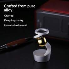 新款畅销桌面悬浮陀螺仪摆件，创意旋转陀螺减压神器，男女皆宜，互动、友情、家居装饰皆可，畅销产品，送给男友、女友的礼物，生日、派对的完美之选 - 彩色 - 查看 5