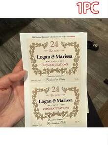1/3/5pcs Customized Cognac Wine Label/21st Birthday Gift/30th Birthday Gift (For Men)/Printable Cognac Wine Label/Customized Birthday Label/Personalized Wine Label, Holiday Calendar - Normal - View 11