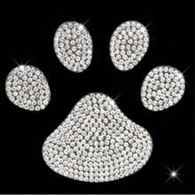 1个镶钻闪亮爪印汽车贴纸 - A - 查看 11