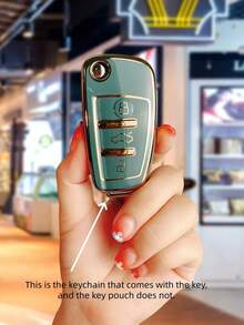 （无盒）钥匙扣适用于奥迪 A1 A3 A4 8P 7.99 L 8V A5 B6 B7 A6 C5 C6 Q2 Q3 Q5 Q5 4F S3 S4 S6 RS3 TT 汽车钥匙 - 彩色 - 查看 11