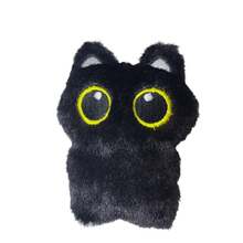 1 Peça Chaveiro de Gato Preto Fofo, Pingente de Pelúcia de Gatinho Super Fofo, Corrente de Pérolas Aleatória, Melhor Presente para Meninas - Multicolorido - Visão 8