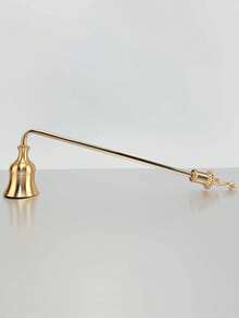 1pc Multi-Color Metal Candle Snuffer - Elegant Handle Design For Flame Extinguishing, Holiday Home Decor Gift For Ramadan, Valentine's, Birthdays & Thanksgiving, Festive Accessory | Sophisticated Style | Robust Construction