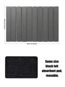 大号厨房台面硅胶干燥垫，多种尺寸可选，可折叠，干燥垫，厨房配件，吸水性强的硅胶干燥垫，适用于餐具、瓶子和杯子，白色，适合开斋节使用