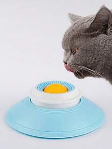 1pc Pet Lick Lick Fun Slow Feeder Cleaning Tongue Scent Toy, Lick Plate Toy Anti-Spill Self-Entertainment Snack Rotating Slow Feeder Dental Care Cat Supplies Dog Toy - Multicolor - View 14