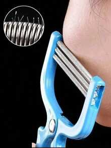 3pcs/1pc Facial Hair Remover, Spring Epilation Device, Body Hair Trimmer, Suitable For Facial, Arm, Leg Hair Removal, Stainless Steel Makeup Tool,Face Hair Remover; Shaver; Beauty Face-Lifting Device; Facial Hair Removal Device; Beauty Tool; Facial Hair Plucker, To Keep Your Face Clean Tidy - Multicolor - View 7