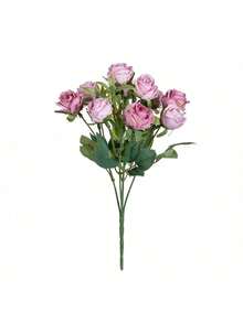 1 pezzo/3 pezzi profumo di fiori finti di ortensia rosa, peonia e rosa, adatto per decorazione domestica, profumo da sposa, regalo di San Valentino - Sabbia rossa - Visualizzare 8