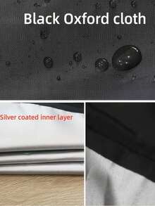 Black Front-Loading Washing Machine/Dryer Dust Cover - Sun Protection, No Battery Needed, Fits American Appliances, With White Zipper, Washer/Dryer Accessory, Home Appliance Accessory, Protective Cover, Easy Installation - Multicolor - View 6