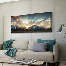 National Park Canvas Wall Art Sunrise Moment Famous American Landscape Artwork Large Motivational Living Room Dinning Room Home Wall Decoration and Ready to Hang xcuadros decorativos para sala,poster,con marco,posters,cuadros para la pared ,marcos para cuadros,cuadro,virgen de guadalupe,salascuadros decorativos para sala,poster,con marco,posters,cuadros para la pared ,marcos para cuadros,cuadro,virgen de guadalupe,salas - transparente - Ver 5
