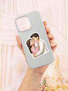 Bộ 1-108 miếng dán hoạt hình tùy chỉnh từ ảnh - Có thể tải ảnh lên để tùy chỉnh, thích hợp cho thư tình, sổ lưu niệm, quà tặng tiệc tùng, phong bì, tem quà tặng, máy tính xách tay, ba lô, chống thấm nước và có thể tái sử dụng, bề mặt bóng hoặc mờ, món quà hoàn hảo dành cho người yêu. - Màu Hoa hồng đỏ - Xem 4