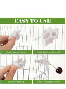 Bird Fruit Fork, Pet Bird Cage Fruit Fork, Bird Feeding Fork, Bird Cage Fork, Parrot Pet Supplies, Bird Supplies, Durable Bird Feeding Accessories, Parrot Feeding Station, Parrot Food Accessories With Hanging Feeder And Easy To Clean, Bird Feeding Fork Set, Suitable For Birdhouse And Various Birds - Multicolor - View 10