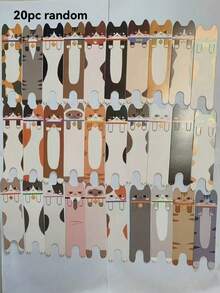 10个/20个/30个装卡通猫主题独特造型书签，创意学生文具