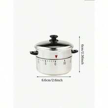 1pc Kitchen Timer Clock, Mechanical Kettle-Shaped Timer, 60 Minute Cooking Countdown Timer, Kitchen Utensils, Kitchen Supplies, Kitchen Accessories, Student Time Management, Mechanical Reminder Timer, Creative Decor - 彩色 - 查看 6