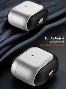 适用于 Pro 的高级电镀银色皮革保护套，苹果无线蓝牙耳机保护套， Pro 第二代、新款 第三代、 第四代（2024 年款），柔软舒适。 - 彩色 - 查看 2