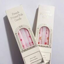 Bộ 2 nến (1 hộp) hình trái tim nón dài, màu hồng, dài 9,84 inch, sáp đậu nành, không khói, dùng trang trí tiệc cưới, tạo không khí ấm cúng, hình trái tim đen, hình trái tim đỏ, nến hồng, nến trắng, nến tạo không khí lễ hội, nến ngày Valentine, nến dễ thương và vui nhộn. - Nhiều màu - Xem 14