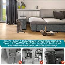 1PC 78.74*15.75in Cat Scratch Couch Furniture Protector, Cat Scratcher Wall Pad From Cat Claws For DlY Scratch Post Cat Tree Climbing Mat,Cat Accessories - 40cmX200cm - View 12