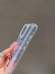 Officially Licensed Paul Frank Transparent Airbag Phone Case, Full Coverage Shockproof Camera Protection With Monkey, Dog Eating Chicken Leg & Letter Pattern, New Design Compatible With IPhone 13/14/15/16 Pro Max