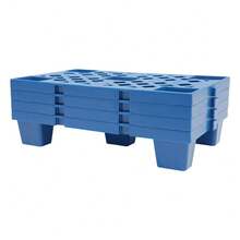 Sweetmile 4Pcs Pallets Moisture-Proof Floor Pallet Breathable Grid Pallets 50*30*10cm Each - 50*30*10cm - View 6