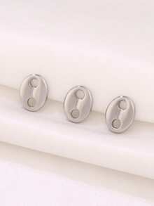 3个不锈钢咖啡豆吊坠配件，18K镀金，适用于DIY珠宝制作材料和配件 - 吊墜 - 查看 9