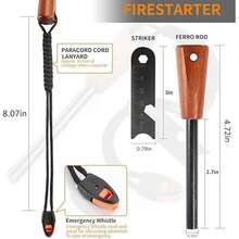 Herramienta de supervivencia de arranque de fuego, para acampar y senderismo, para encender fuego de supervivencia, para acampar, encendedor impermeable, pedernal y kit de inicio de fuego de acero - Verde - Ver 2