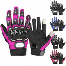 1 Pair Motorcycle Gloves Black Riding Glove Racing Protection Full Finger Moto Gloves Touch Screen Riding Moto Guantes Protective Anti-Fall Racing Motocross Waterproof Gloves Bike Luvas Motorcycle Accessories Riding Essentials For Women Men Rider Gifts